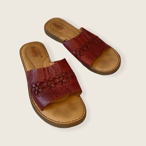 Born Leather St Francis Slide Sandals